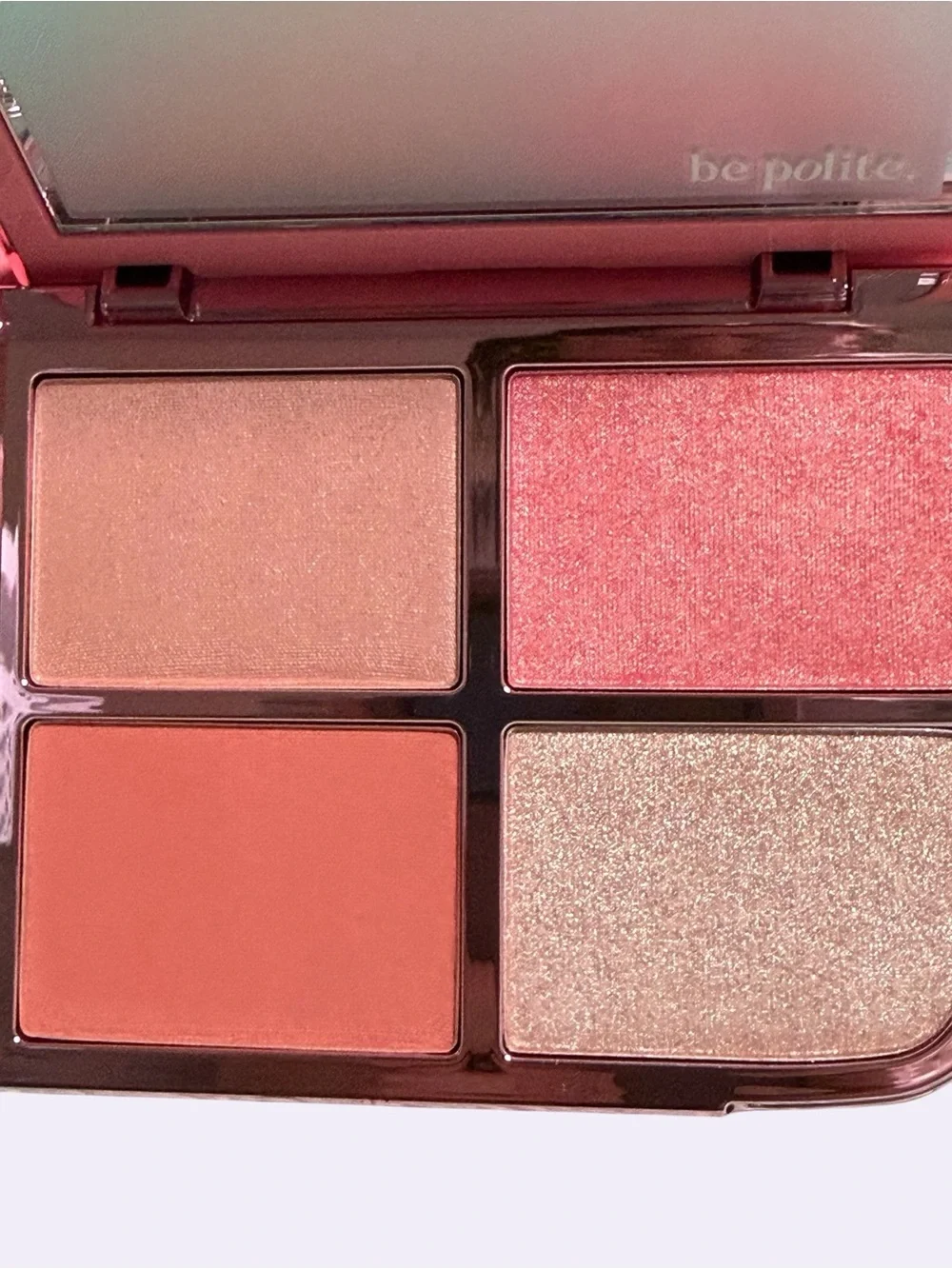 Polite Society Blush & Highlight Face Palette Assorted Shades Glow